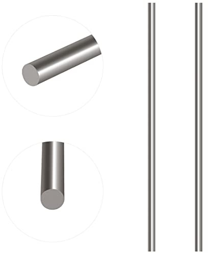 Glarks Barra de torno redonda de aluminio sólido surtido para bricolaje herramienta de manualidades