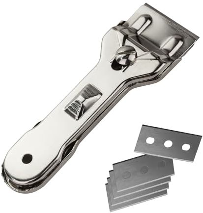 DEMA Glasschaber mit 5 Ersatzklingen