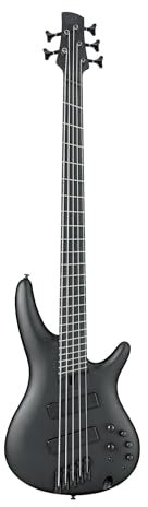 Ibanez Iron Label SRMS625EX-BKF Black Flat - Basso elettrico a 5 corde