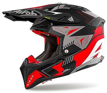 AIROH CASCO OFFROAD AVIATOR 3 SPIN RED MATT S