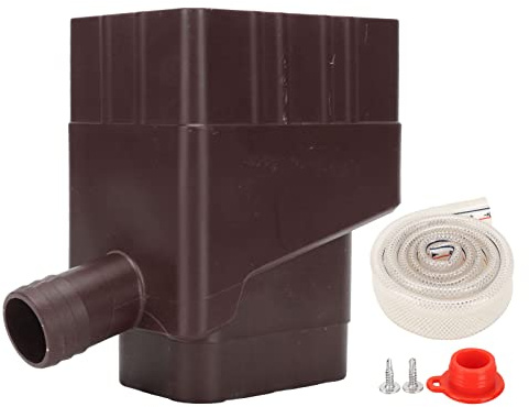 Sistema Recolección Agua Lluvia Kit Desviador Barril para Colección con Conector y Manguera 40 Pulgadas