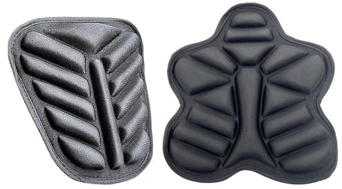 Motorrad-Sitzkissen, rutschfest, Schaumstoff, Motorradsattel, bequemes Luftkissen für Motorrad, für lange Reisen und Reisen (schwarz)