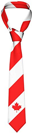 Krawattenschal Kanada-Flagge Cooler Kanadier, Herren Hochzeit Krawatten Seidenweich Krawatte Klassisch Hochzeitskrawatte Für Herren Büro Party