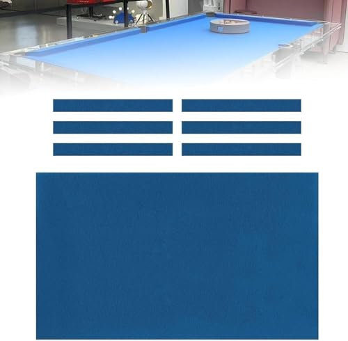 Poolbillard Tuch Billardtisch Bezug 7ft 8ft 9ft Strapazierfähiges Billardtuch Professionelles Billiards Cloth Snookertisch Tuch Wasserabweisendes Antistatisches Billard Filz Billard Zubehör(7FT)