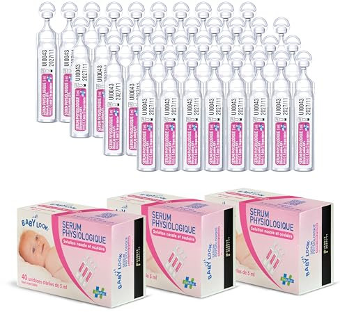 Evolupharm – NaCl 0,9% Isotonisk Steril Saltlösning (120 x 5 ml) – Fysiologisk Saline Solution för Näsa, Ögon och Öron – Koksaltlösning för Baby, Barn och Vuxna – För Wundrengöring och Daglig Hygien