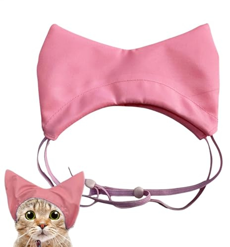 Bonnet de douche réglable pour chien | Protection des oreilles en tissu Oxford imperméable pour chaton, chiot et petits animaux