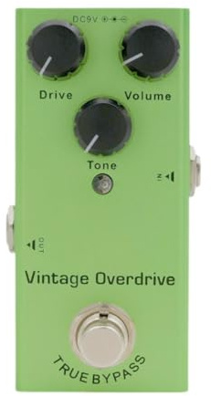 Harilla Pedal de Efectos para Guitarra Eléctrica, Pedal de Guitarra para Estudio, Práctica, Concierto, Overdrive Vintage