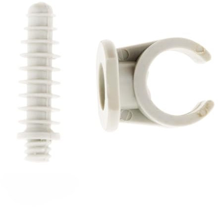 Pack of 10 Clips Diameter 16 mm with Dowels