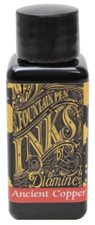 Diamine 30 ml Bottle Fountain Pen Ink, Ancient Copper by Diamine