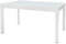 LOLAhome Mesa de Comedor Extensible para jardín Thais, Blanca de 135x90 cm Extensible 270 cm, de Aluminio y Cristal Serigrafiado, Tratamiento Anticorrosión, Elegante y Duradera, para 10 Personas