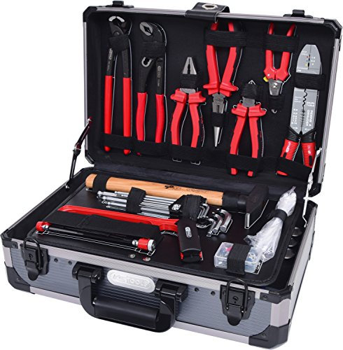 KS Tools, 911.0665 3/8 Universal Werkzeug Satz,165 teilig, Werkzeugkoffer, Werkzeugkasten, Werkzeugkiste,Werkzeug wie Winkelstiftschlüssel Satz, Bit Satz, Stecknuss, Ringmaulschlüssel, Zangen