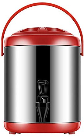 Heißwasserspender Getränkespender mit Zapfhahn, 8L/10L, Glühweintopf Thermobehälter Glühweinkocher Thermoskanne Wasserkocher Teekocher Teeautomat Teemaschine Edelstahl für Alle Kaffeeliebhaber