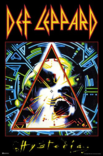 Def Leppard Poster Hysteria Album Cover 80s Rock Band Posters Heavy Metal Music Vintage Cool Wall Art Print 12x18