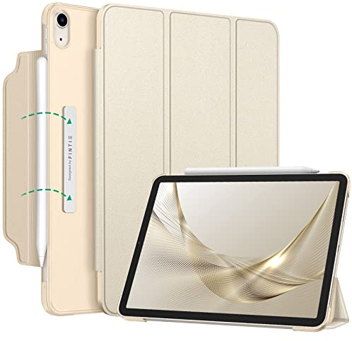 Fintie Hülle für iPad Air 11 Zoll (M4/M3/M2, 2026/2025/2024), iPad Air 5/4 Gen Case (10,9 Zoll, 2022/2020) - [Magnetverschluss] Leichte Standhülle mit Durchscheinend Mattierter Rückseite, Champagner