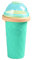 FIYSON Slushy Becher, Slushy Maker Cup,250ml Slush Ice Maker, Magic Quick Frozen Smoothies Cup,Wiederverwendbare Plastikbecher mit Strohhalmlöffel und Deckel für EIS Selber Machen
