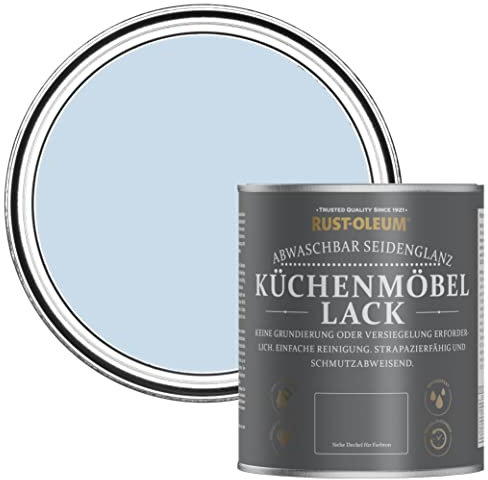 Rust-Oleum Blue Scrubbable Kitchen Cupboard Paint in Satin Finish - Blue Sky 750ml (SHDRCT1783)