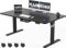 KAIMENG Electric Standing Desk 160 x 80 cm, USB Charging Height-Adjustable Desk witn Headphone Hooks & Sit Stand Reminder, Sit Stand Table & Workstations with Cable Tray,Home Office Desk, Black