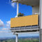 Balkon Sichtschutz 145 x 300 cm Windschutz und Sonnenschutz UV Schutz Sonnensegel mit Ösen, Nylon Kabelbinder für Balkon Garten Terrasse, Creme Farben