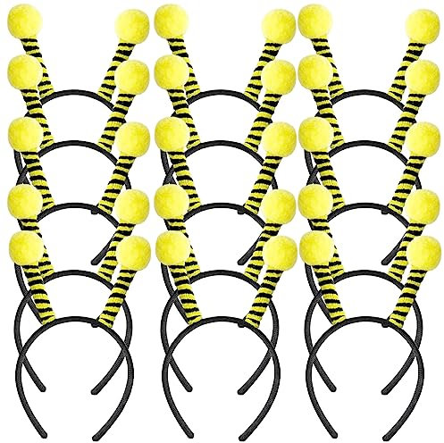 Wensdr 15 Stück Party-Bienen-Tentakel-Kopfbedeckung, niedliche Haarbänder für Mädchen, Party-Bienen-Dekoration, Stirnband