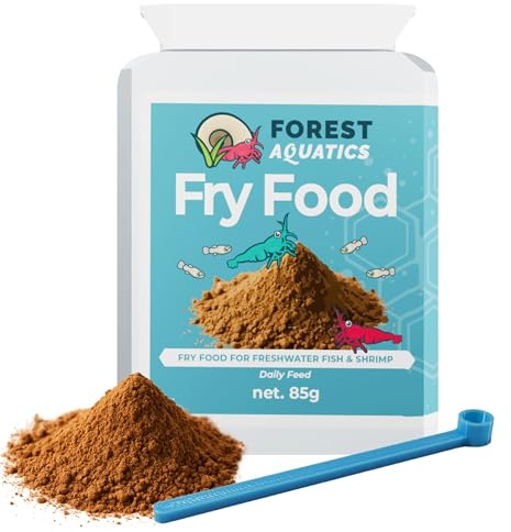 Forest Aquatics 60g Fry Food for Baby Fish and Red Cherry Shrimp, Caridina Bee Shrimp