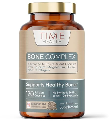 Bone Regen® – Osteo Support – Bone Strength, Density & Fracture Repair – with Calcium, Magnesium, Vitamin D3, K2, Zinc & Collagen – Clinically Proven Ingredients – GMP – UK Made Supplement