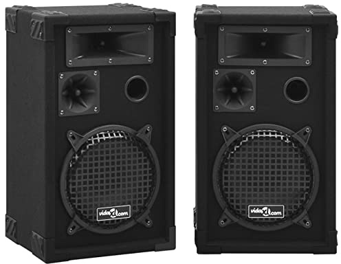 ZEYUAN Altoparlanti da Palco HiFi Professionali Passivi 2 pz 800W Neri,Professionale Subwoofer Cassa Impianto Audio Sistema Acustico Diffusore Stereo-70100