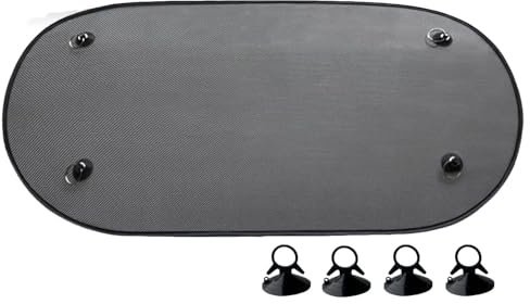 PVFZXS Parasol para luna trasera, práctico, 100 x 50 cm, color negro