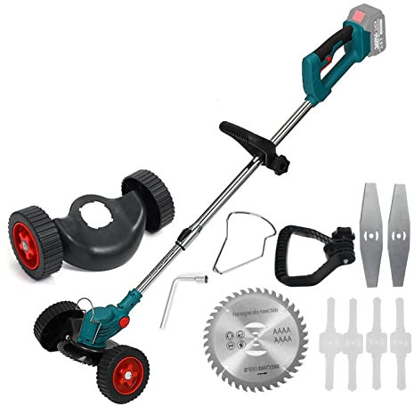 Cortadora de césped, cortacésped, cortasetos Recortadora de césped eléctrica de 2000 W, cortacésped inalámbrico, recortadora de setos, podadora manual ajustable for jardín para el cuidado del jardín y