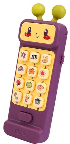 usefulbeauty Spielzeugtelefon für Babys, Spielzeugtelefon für Kleinkinder, Lernendes pädagogisches Spielzeugtelefon für Kinder mit Lichtern und Musik, Handyspielzeug mit leichter Musik, Handyspielzeug