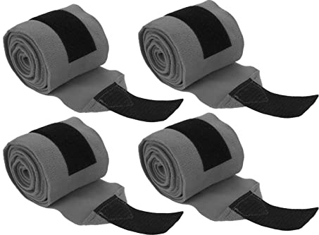 Sonew Horse Leg Wraps, Lamb Leg Wraps 4Pcs Equestrian Leg Bandage Wrap Set Wraps for Horses Self Adhesive Double Sided Fleece Horse Leg Bandages for Training Exercising (#3)
