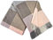 STTS International Kaschmir Decke Wolldecke Wohndecke 100% Merinowolle - Kaschmir - Mix 140 x 200 cm sehr weiches Plaid Kuscheldecke Faro (Grau-Braun-Rosa (Quadrate))