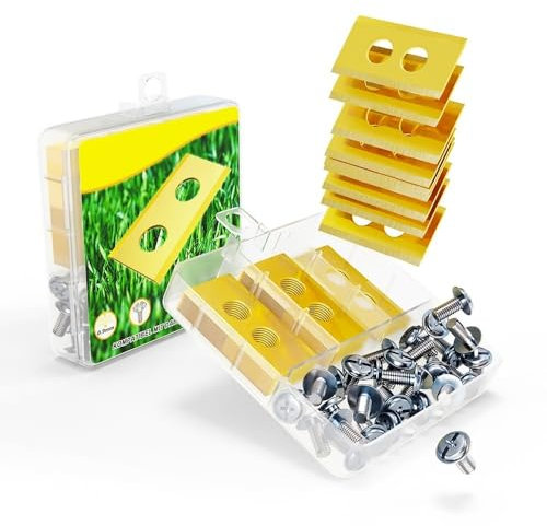 30Stück Ersatzmesser Für Worx Landroid,Kompatibel mit Worx M500 Plus/M700/LX790,Mähroboter Ersatzmesser,Ersatzmesser für Rasenmäher,Ersatzklingen Für Roboter Rasenmäher,Roboter Rasenmäher Messer