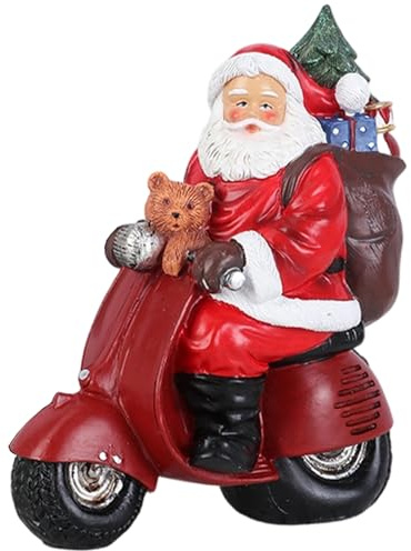 SZGTLDBE Statue de Père Noël - Figurines décoratives pour fêtes de fin d'année, décoration d'intérieur, figurine de Noël