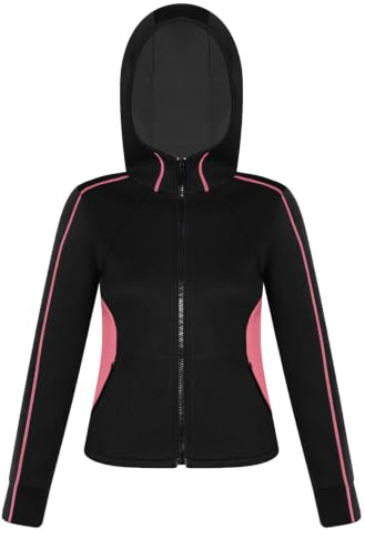 Linjinx damneoprenrockar för snorkling dykning träningsjacka gym | Neoprenmaterial, fullständig dragkedja, färgblock design, sport, vattensport, jogging, snorkling, dykning