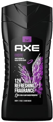 3x Axe Men Duschgel 3in1 Excite - 250 ml