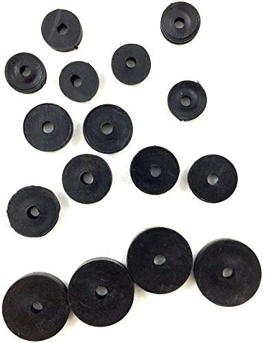Assortimento di 13 rondelle per rubinetto in gomma da 3/8 o 1/2 o 3/4 per lavandino o vasca da bagno, guarnizione a goccia