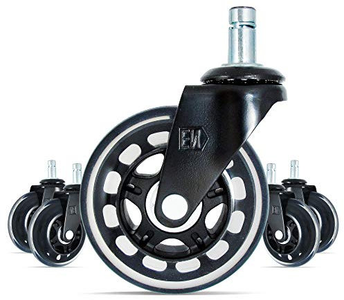 Engineered Now Headrest For Classic Herman Miller Aeron Chair (Casters - Set Of 5, Black)