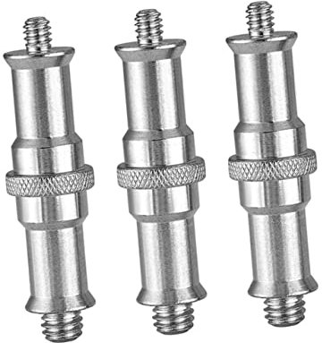 HOMOCONO 3Piezas Adaptador de Tornillo Roscado de Conversor de Espiga para Soportes de Luz y Equipos Fotográficos Accesorio de Estudio Profesional