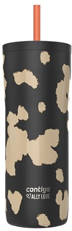 Contigo Streeterville Stainless Steel Tumbler with Straw, Dragon Fruit, 24oz.