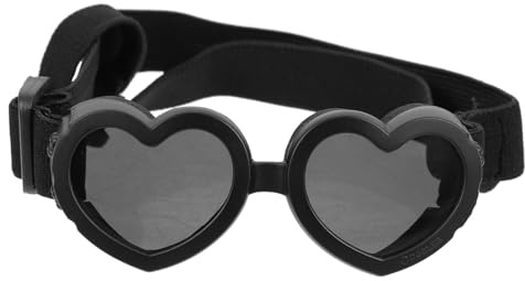 OSOLADY Gafas de Sol para Perros Resistentes al Viento, Accesorio de Pc, Diseño Plegable Negro para Uso en Exteriores y Estilo Moderno