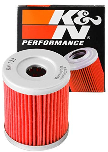 K&N Motorcycle Oil Filter: High Performance, Premium, Designed to be used with Synthetic or Conventional Oils: Fits Select Suzuki, Arctic Cat, Kawasaki Vehicles, KN-132