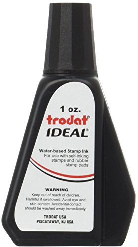 Self-Inking Stamp Ink - 1oz Refill Bottle- Black