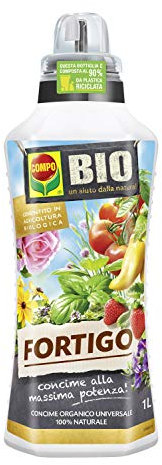 COMPO Concime Organico Universale FORTIGO, Consentito in agricoltura biologica, 1 l