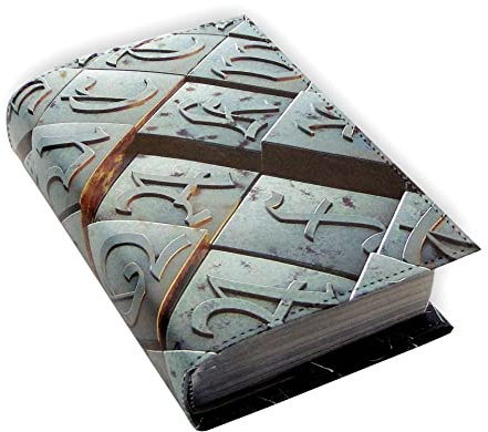 Buchhülle, verstellbar, Buchschutz, wasserdicht, anpassbar an jede Dicke, bedruckter Buchdeckel - 4 verschiedene Größen (157, XL)