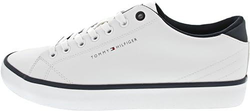 Tommy Hilfiger Herren Sneaker Schuhe, Weiß (White), 43