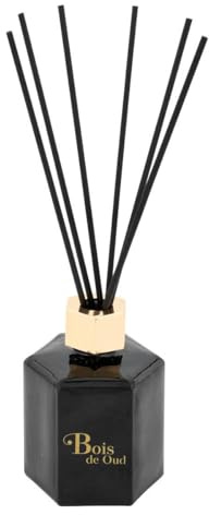 Atmosphera - Diffuseur de parfum Arlo en verre D7,5cm noir