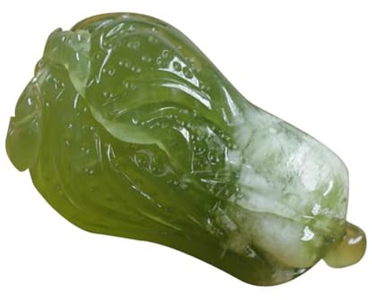 Vesppears Natural Feng Shui Green Jade Necklace Pendant for Women Genuine Yoga Ice Seed Pak Choi Fashion Auspicious