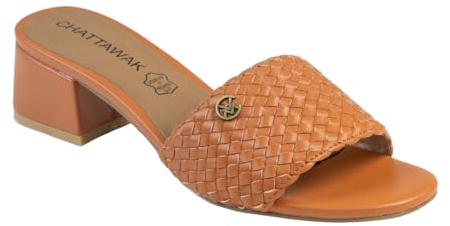 CHATTAWAK Mujer 18HJULIACAMEL39 Sandalia de tacón camel, 39 EU, marrón claro, 39 EU