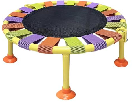 Trampolin Indoor,Faltbares Trampolin, Rundes Sprungbett, Faltbares Fitness-Trampolin, maximale Belastung 165 Pfund, Mini-Leise-Übungs-Sprungbett für Kinder und Erwachsene, Indoor-Training