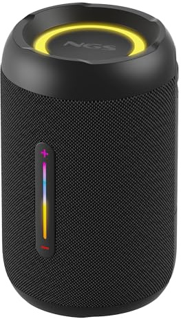 NGS Altavoz PORTATIL BT, Luces RGB IPX7